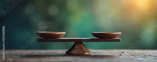 A perfectly balanced scale with weights on either side, representing equilibrium and equality , opposite, science