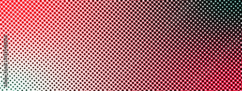 Abstract seamless halftone dot pattern transitioning from white. Tightly spaced, evenly distributed black circular dots on a gradient background. Vintage print or comic book  and suitable for pop art