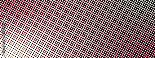 Abstract seamless halftone dot pattern transitioning from white. Tightly spaced, evenly distributed black circular dots on a gradient background. Vintage print or comic book  and suitable for pop art