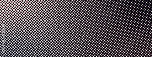 Abstract seamless halftone dot pattern transitioning from white. Tightly spaced, evenly distributed black circular dots on a gradient background. Vintage print or comic book  and suitable for pop art
