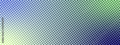 Abstract seamless halftone dot pattern transitioning from white. Tightly spaced, evenly distributed black circular dots on a gradient background. Vintage print or comic book  and suitable for pop art