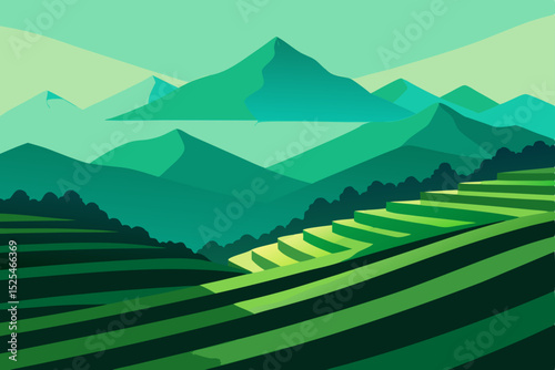 mountain landscape with mountains