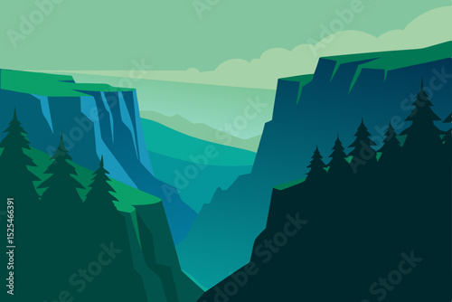 mountain landscape with mountains