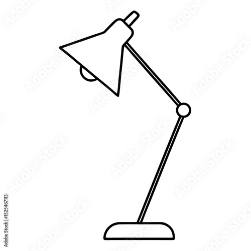 table lamp isolated on white background