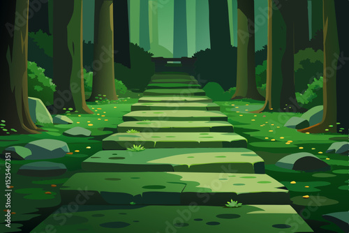 green forest landscape