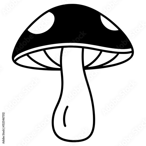 vector illustration of mushroom
