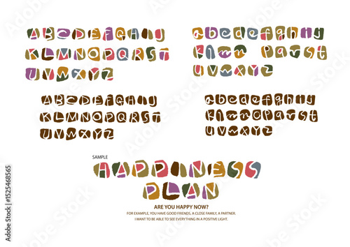 手書きアルファベット白抜き　alphabet　Freehand