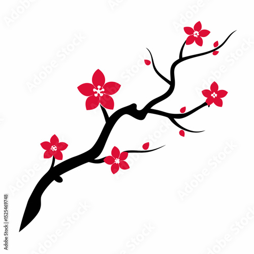 cherry blossom branch