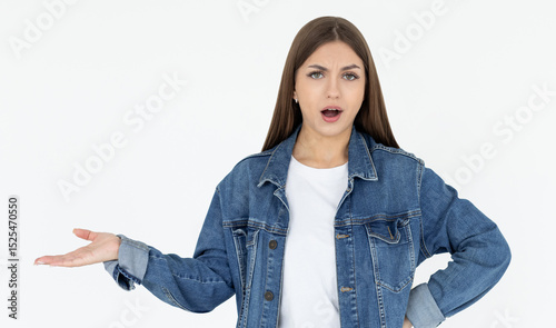 Angry european woman emotional. Young woman annoyed mad bad furious gesture. Unhappy expressions people upset confused emotional.