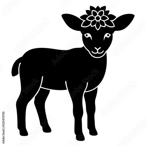 lamb-with-a-flower-crown-on-white--.svg