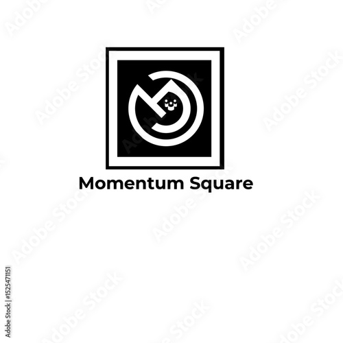 new modern logo design m word momentum logo template for advertising and business purposes