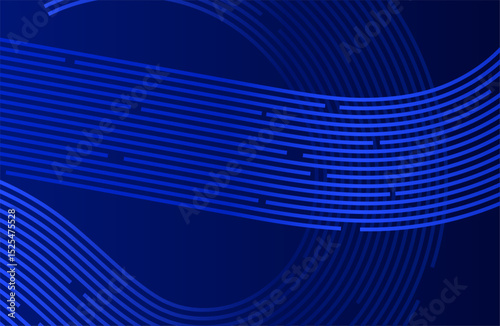 Abstract flowing blue lines background - perfect for art exhibitions