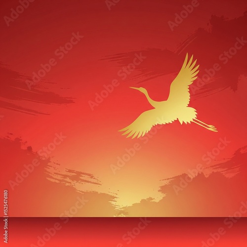 red Japanese background