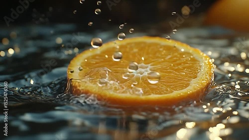 orange and water