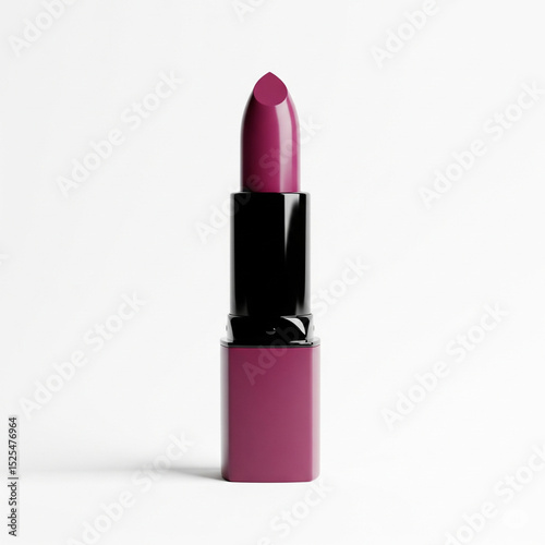 pink  lipstick on white background
