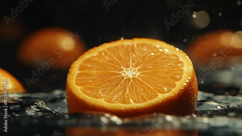 orange and water