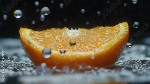 orange and water