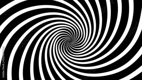 Hypnotic spiral circular center focused motion effect video overlay seamless loop trippy hypnotizes swirl visual illusion background animation 4k professional footage