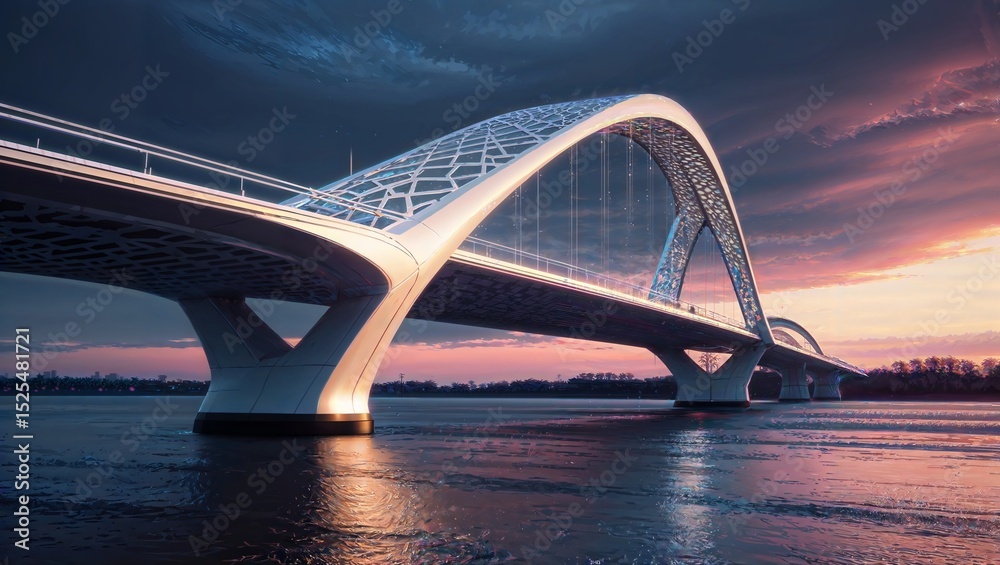 Obraz premium A1 Zukünftige Brücke voll Moderne Styl