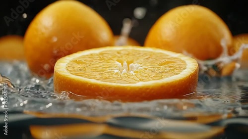 orange and water