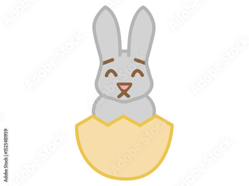 easter bunny with easter egg