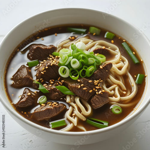 So Yummy Beef Noodle Soup isolated