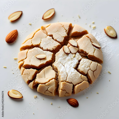 So sweet Almond Cookies isolated