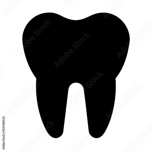 Illustration of a Tooth Symbol Representing Dental Care and Oral Hygiene Practices