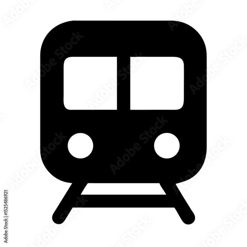 Train Graphic Representing Urban Transportation System in a City Setting