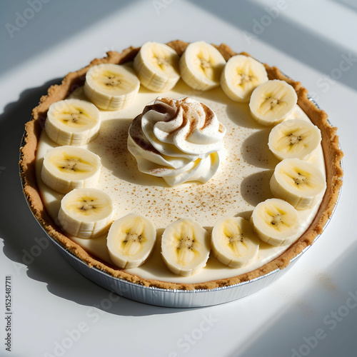 So Yummy Banana Cream Pie isolated