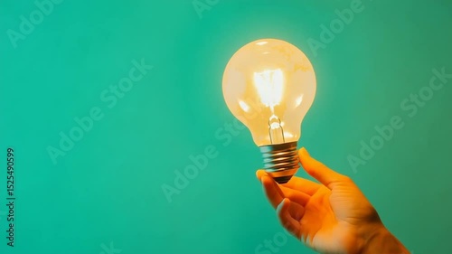 light bulb in hand