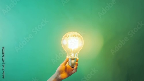 light bulb in hand