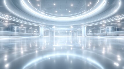 Rideaux Stade Futuristic Healthcare Facility  Eco Friendly Smart Building Interior  © Narongsag