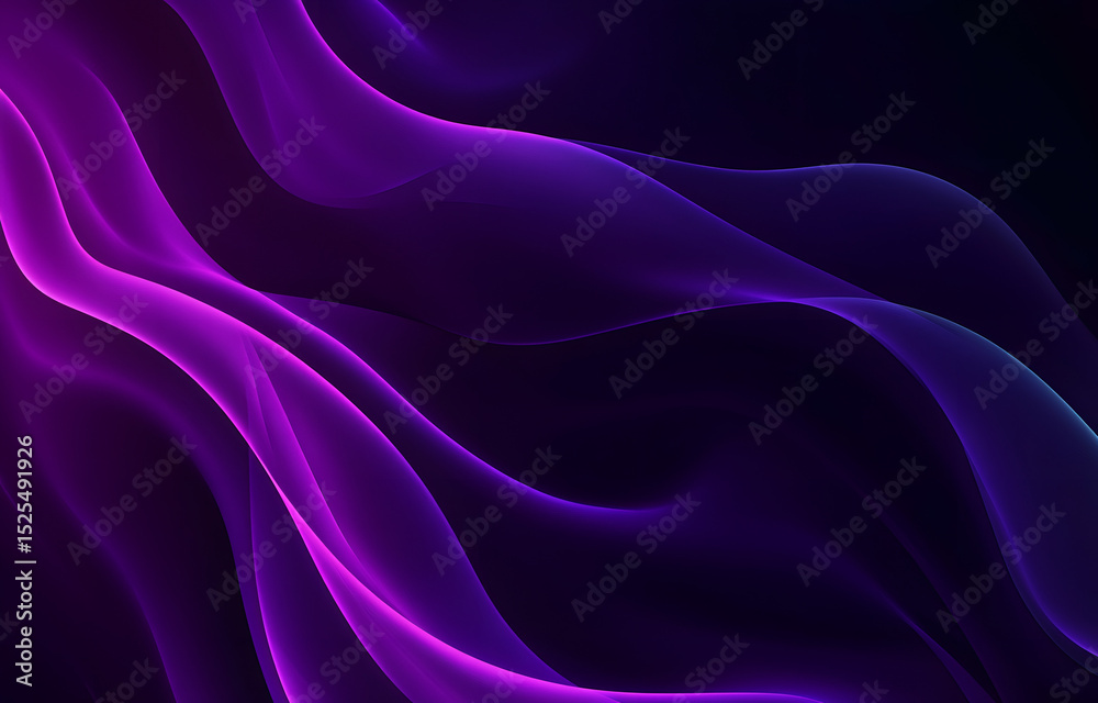 Fototapeta premium Abstract gradient background. Ultraviolet glow on a dark abstract background. Empty wallpaper template