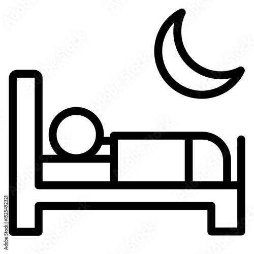 Sleep Vector Style Icon