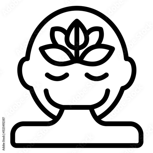 Mindfulness Vector Style Icon