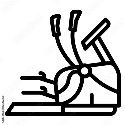 Elliptical Vector Style Icon
