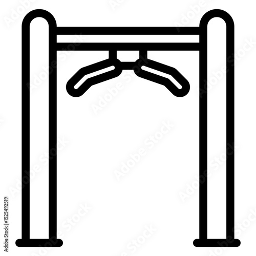 Pull Up Bar Vector Style Icon