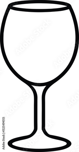 Black Wine glass vector