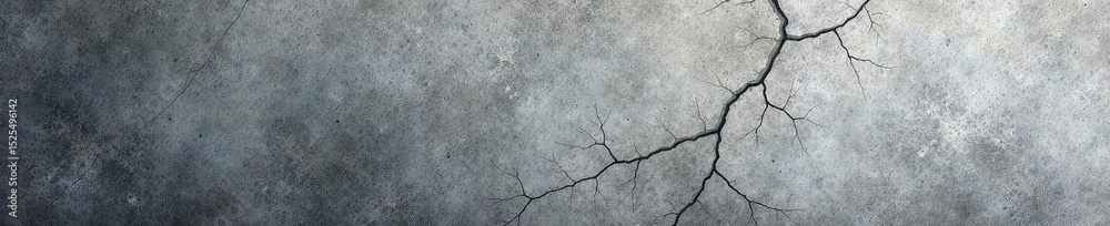 Obraz premium Rough, gray concrete; cracks, pitting visible, building, macro photography
