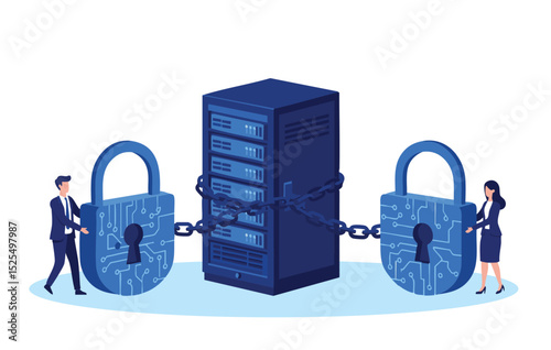 Securing Your Data  Cybersecurity, Data Protection, and Robust Server Security Measures for Enhanced Data Privacy
