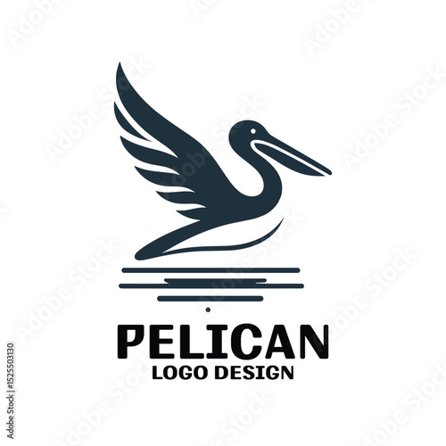 Pelican Vector Logo Design
