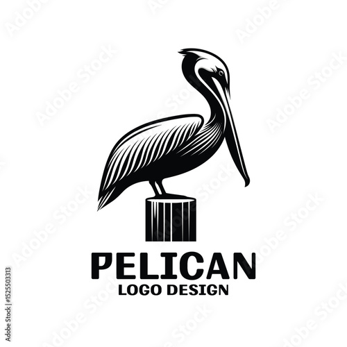 Pelican Vector Logo Design