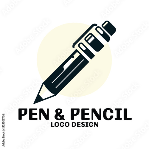 Pen And Pencil Vector Logo Design