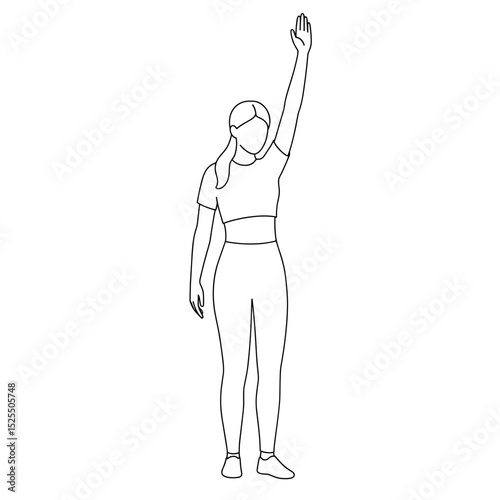 student girl raising hand 