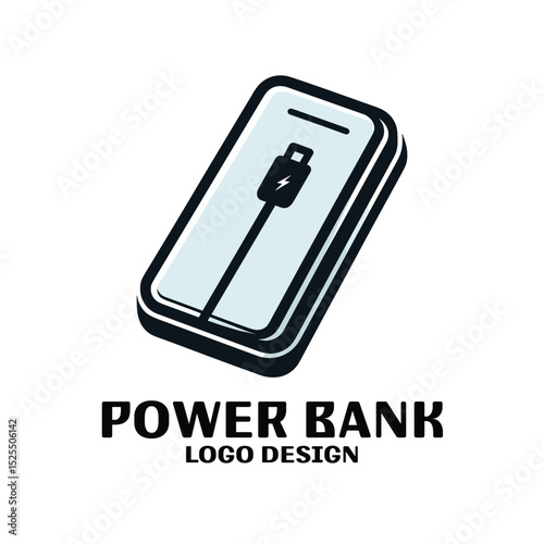 Power Bank Vector Logo Design