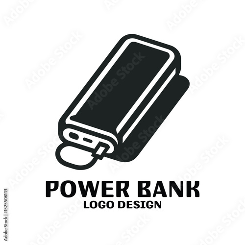 Power Bank Vector Logo Design