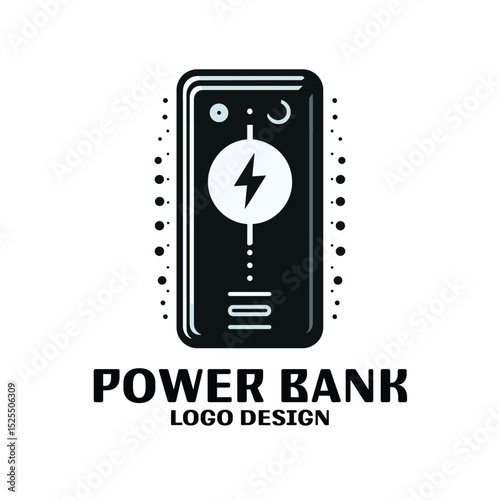 Power Bank Vector Logo Design