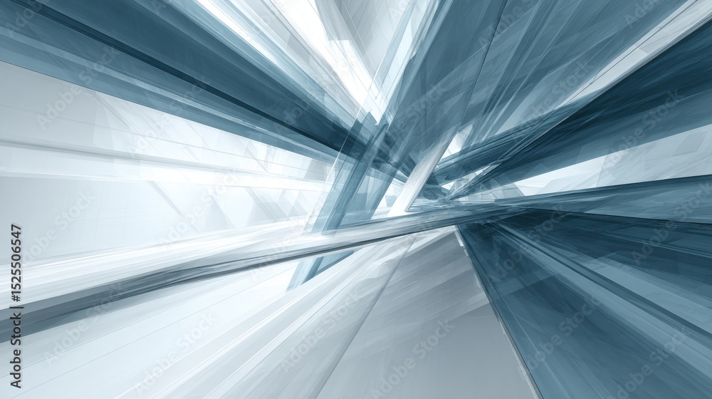 Obraz premium futuristic interfaces featuring abstract transparent panels and graphics