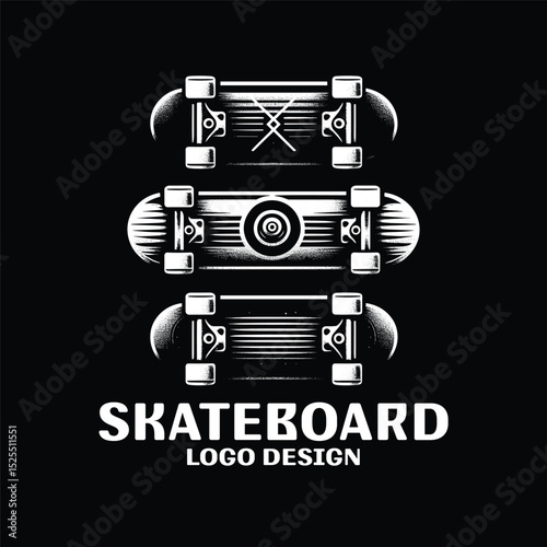 Skateboard Vector Logo Design